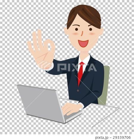 ビジネスマン　デスクワーク 29339706