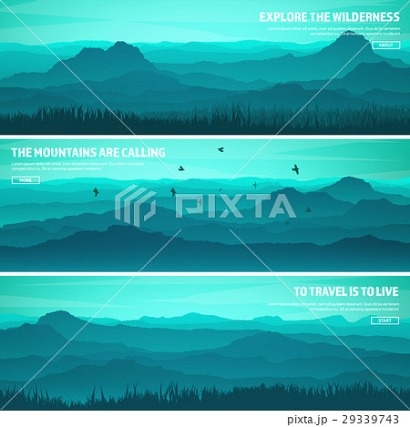Mountains and forest. Wild nature landscape 29339743