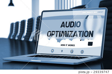 Landing Page of Laptop with Audio Optimization Landing Page of Laptop with Audio Optimization 29339747