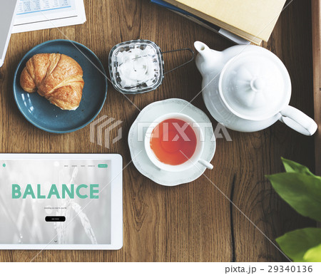 Balance Diet Fitness Healthy Food Life Concept 29340136