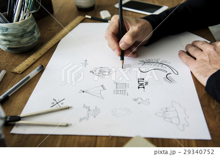 Work Process Hands Office Workplace Work Process Hands Office Workplace 29340752