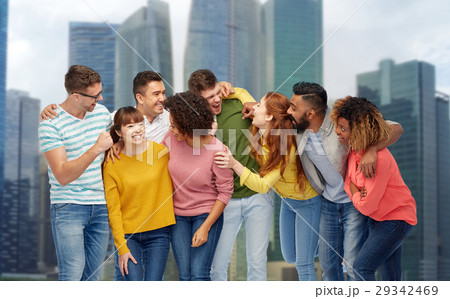 international group of happy laughing people 29342469