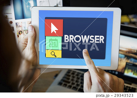 Browser Social Network Online Concept 29343523