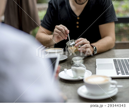 Diverse People Hang Out Coffee Cafe Friendship Diverse People Hang Out Coffee Cafe Friendship 29344343
