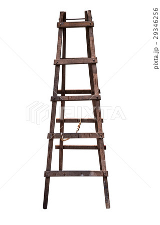Wooden ladder isolated. 29346256