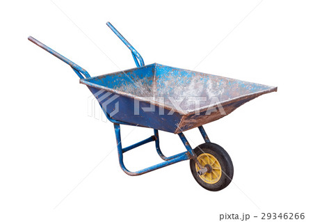 Old metal wheelbarrow. 29346266
