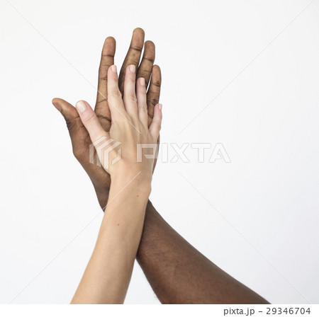 Hands Together Multiethnic Unity Concept Hands Together Multiethnic Unity Concept 29346704