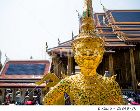 Thai architecture,Wat Phra Kaew ,Bangkok,Thailand 29349776