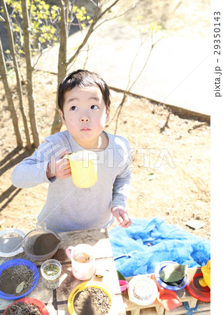 おままごとをする幼稚園児 おままごとをする幼稚園児 29350143