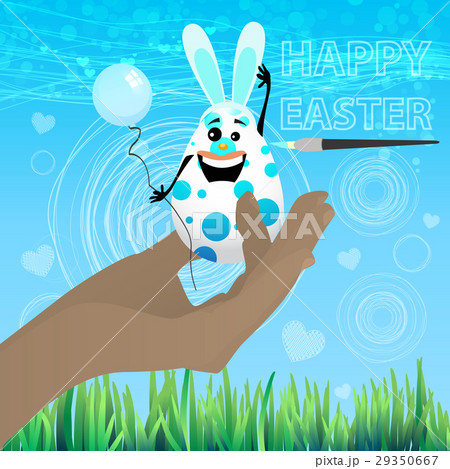 EASTER happi. An egg with a funny face EASTER happi. An egg with a funny face 29350667
