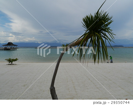 南の島 サマール島 ビーチリゾート フィリピン ダバオ サマル島 Secdeaの写真素材
