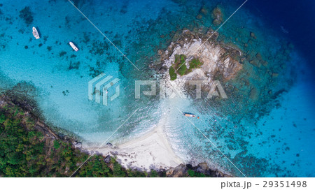 Aerial view of racha noi island Aerial view of racha noi island 29351498