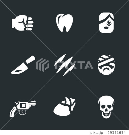Vector Set of Crime. Fight, stabbing, murder. Vector Set of Crime. Fight, stabbing, murder. 29351654
