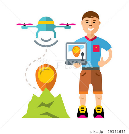 Vector Man quadrocopter flight controls. 29351655