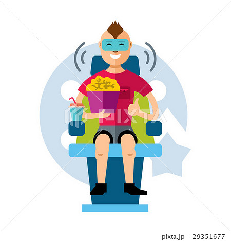 Vector Cinema spectator.  29351677