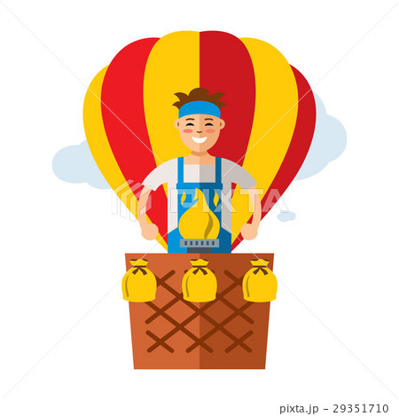Vector Air balloon Travel.  Vector Air balloon Travel.  29351710