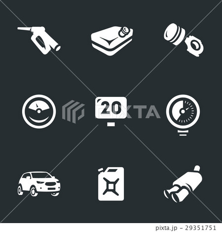 Vector Set of Car Fuel. 29351751