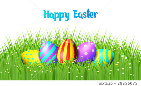 Easter eggs on white background. Easter eggs on white background. 29356075