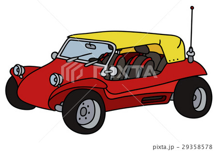 Funny Red Dune Buggyのイラスト素材 29358578 Pixta