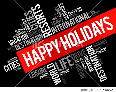 Happy holidays word cloud collage Happy holidays word cloud collage 29358652