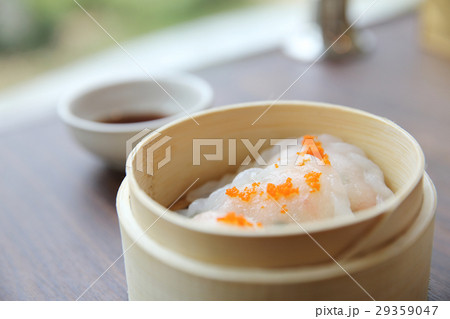 Chinese food dim sum in bamboo basket 29359047