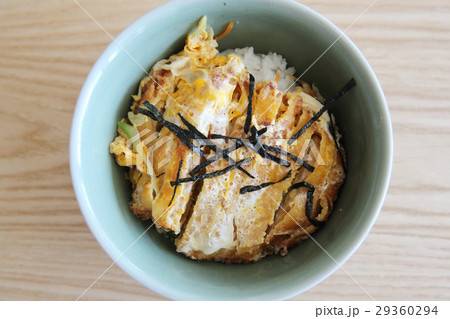 Japanese deep fried pork with egg on rice Katsudon Japanese deep fried pork with egg on rice Katsudon 29360294