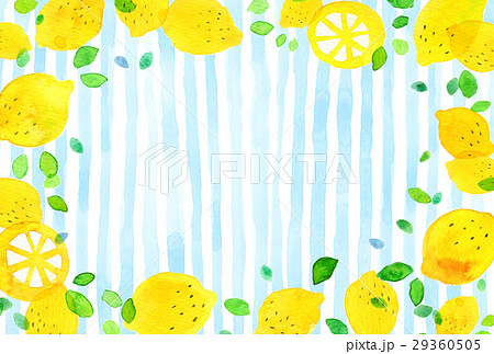 背景素材 水彩 レモンのイラスト素材