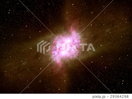 Stars, dust and gas nebula in a far galaxy Stars, dust and gas nebula in a far galaxy 29364298