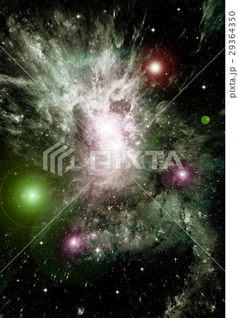 Stars, dust and gas nebula in a far galaxy Stars, dust and gas nebula in a far galaxy 29364350