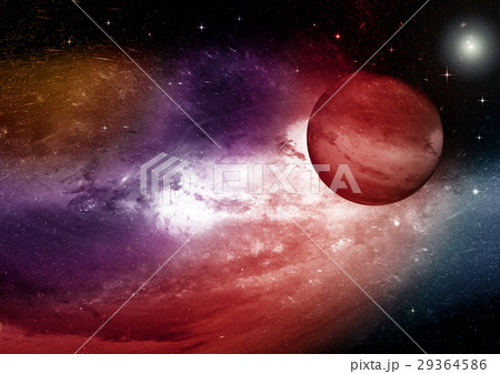 Stars, dust and gas nebula in a far galaxy 29364586