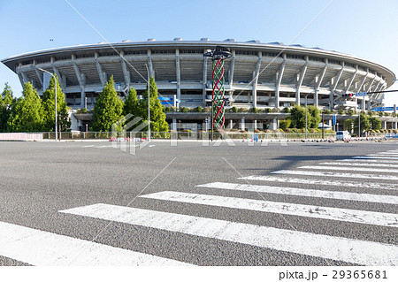 日産スタジアム全景の写真素材