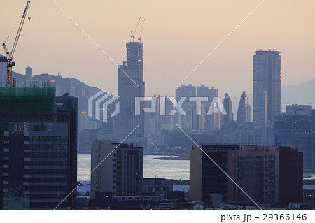 Urban downtown city at sunset, hk Urban downtown city at sunset, hk 29366146