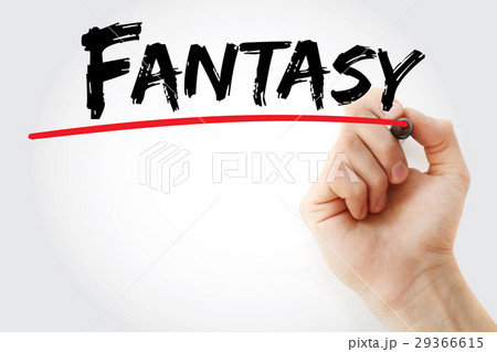 Hand writing Fantasy with marker Hand writing Fantasy with marker 29366615