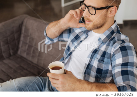 Smart nice man having tea 29367028