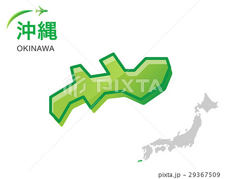 沖縄県の地図 イラスト素材のイラスト素材