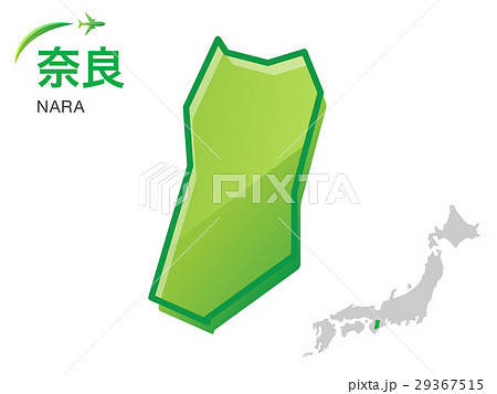 奈良県の地図 イラスト素材のイラスト素材 29367515 Pixta