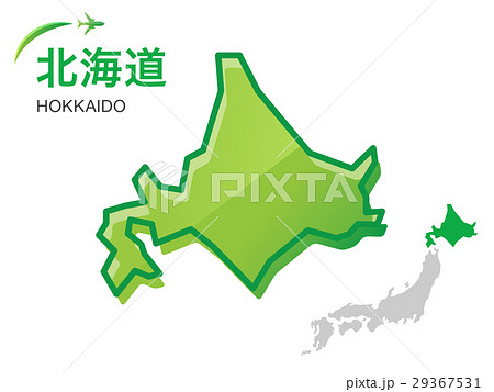 北海道の地図 イラスト素材のイラスト素材 29367531 Pixta