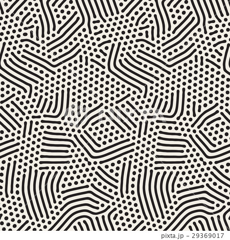 Organic Irregular Rounded Lines. Vector Seamless Organic Irregular Rounded Lines. Vector Seamless 29369017
