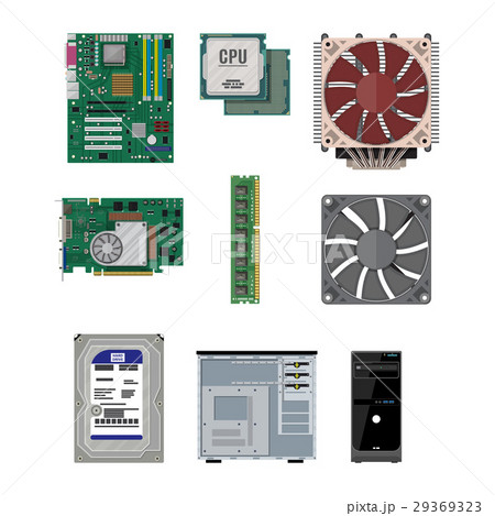 Assembling PC. Personal computer hardware. 29369323