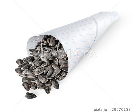 Sunflower seeds in paper packet 29370158