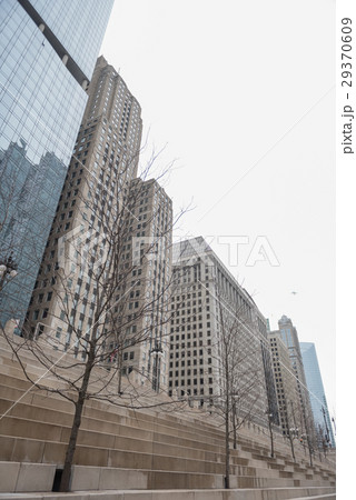 Stairs rising to tall buildings Stairs rising to tall buildings 29370609