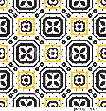 Black and white mediterranean seamless ceramic Black and white mediterranean seamless ceramic 29375608