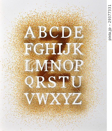 アルファベット　英文字　背景素材　メッセージ　 29377331