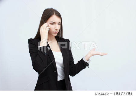 business people on grey background 29377793