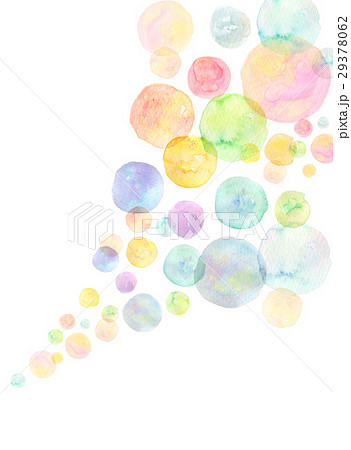 Watercolor Texture Rainbow Color Soap Bubble Stock Illustration 29378062 Pixta