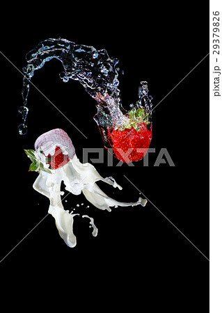 strawberry splash water milk tasty eat clean black strawberry splash water milk tasty eat clean black 29379826