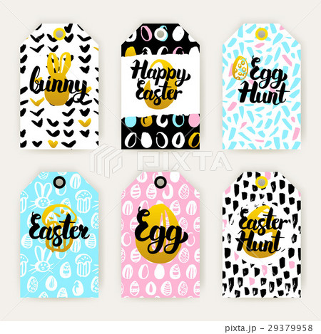 Trendy Happy Easter Gift Labels 29379958