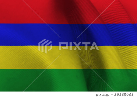 Mauritius national flag 3D illustration symbol. 29380033