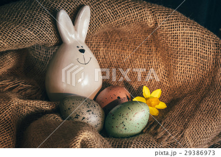 easter eggs rustic background 29386973