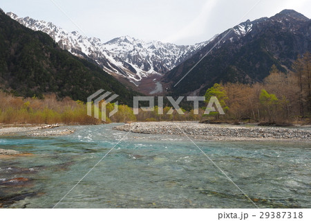 上高地　穂高連峰 29387318